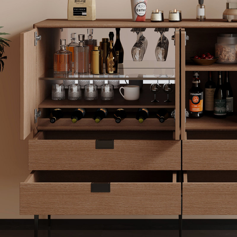 Buffet Minimalist Home, H 45,28 po x l 62,99 po x P 15,75 po