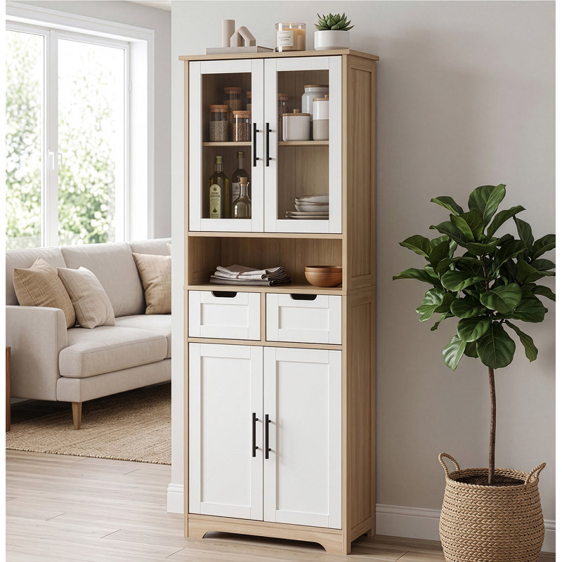 Oak Sideboard 4-Door And 2-Drawer