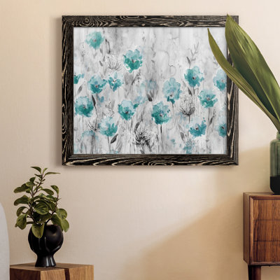 Poppy Garden - Peinture sur toile encadrée