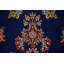 Tapis bleu 9 x 13