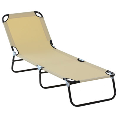Foldable Outdoor Chaise Lounge Chair