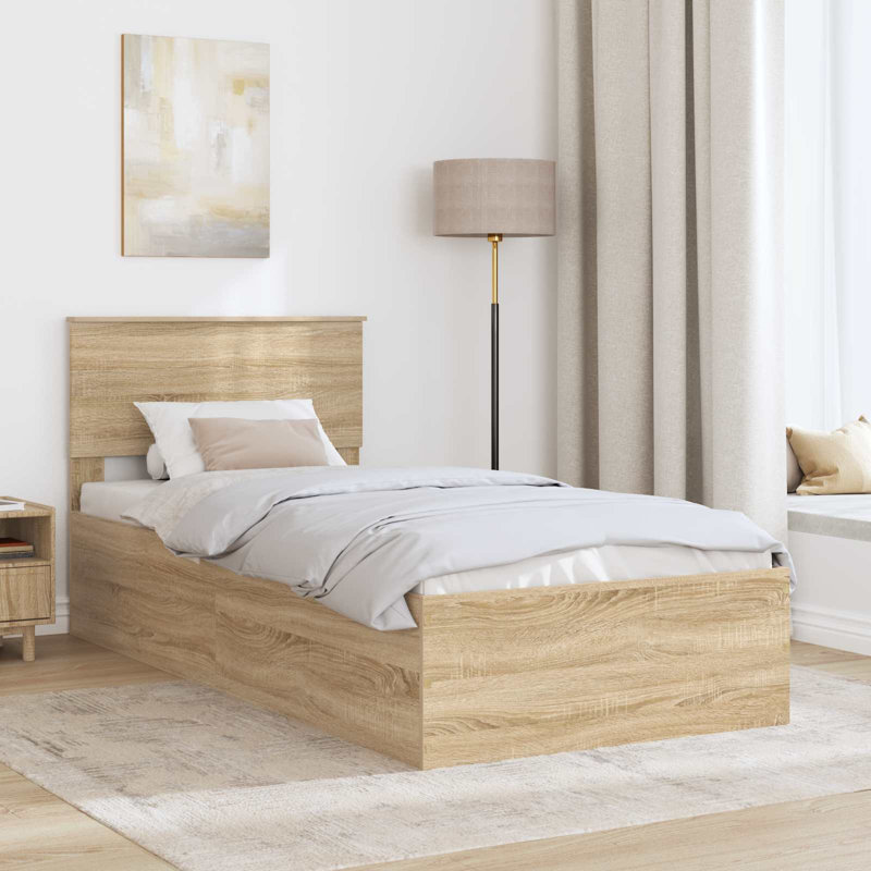 Bed, Small Single (2'6), Sonoma Oak