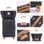 Ensemble de 6 valises, valise rigide de voyage en ABS avec serrure TSA