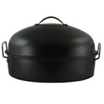 Gibson Kenmar 16 in. Carbon Steel Roasting Pan
