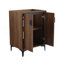 Meuble-lavabo 24 po sans lavabo supérieur, armoire de rangement moderne avec 2 portes à fermeture douce, meuble-lavabo simple