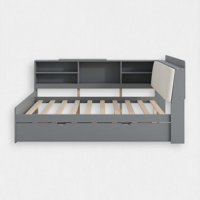Platform Bed with Trundle