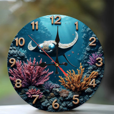 Horloge murale Ocean Reef Stingray