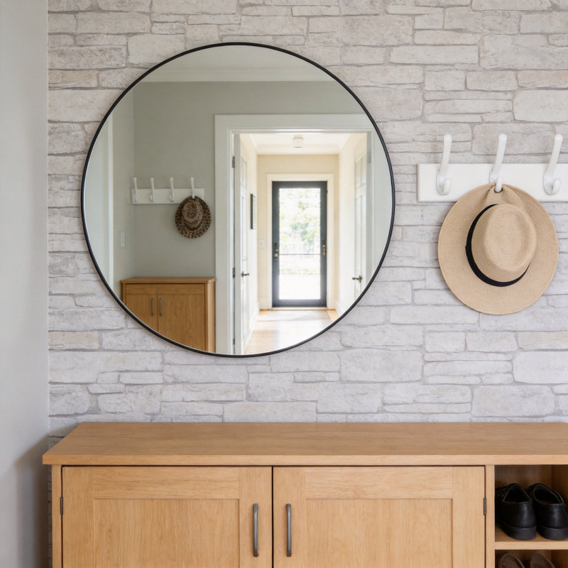 1-bk36, Black, Round, 36 po x 36 po