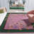 Phaong Hand Tufted Wool/Cotton Floral Rug in Purple/Green-981650082