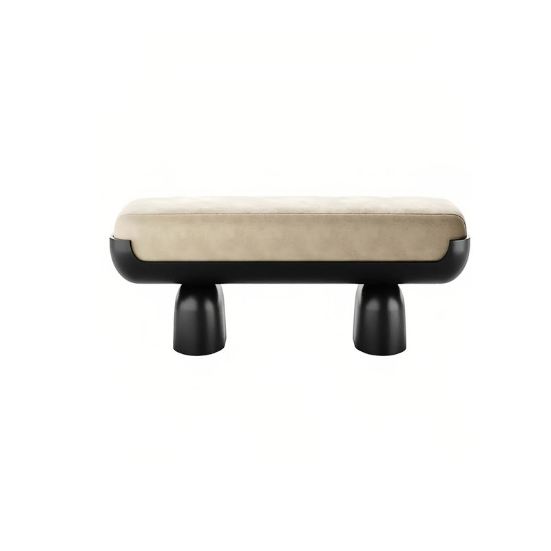 Banc de bout de lit italien de luxe, H 17,71 po x l 55,11 po x P 15,74 po
