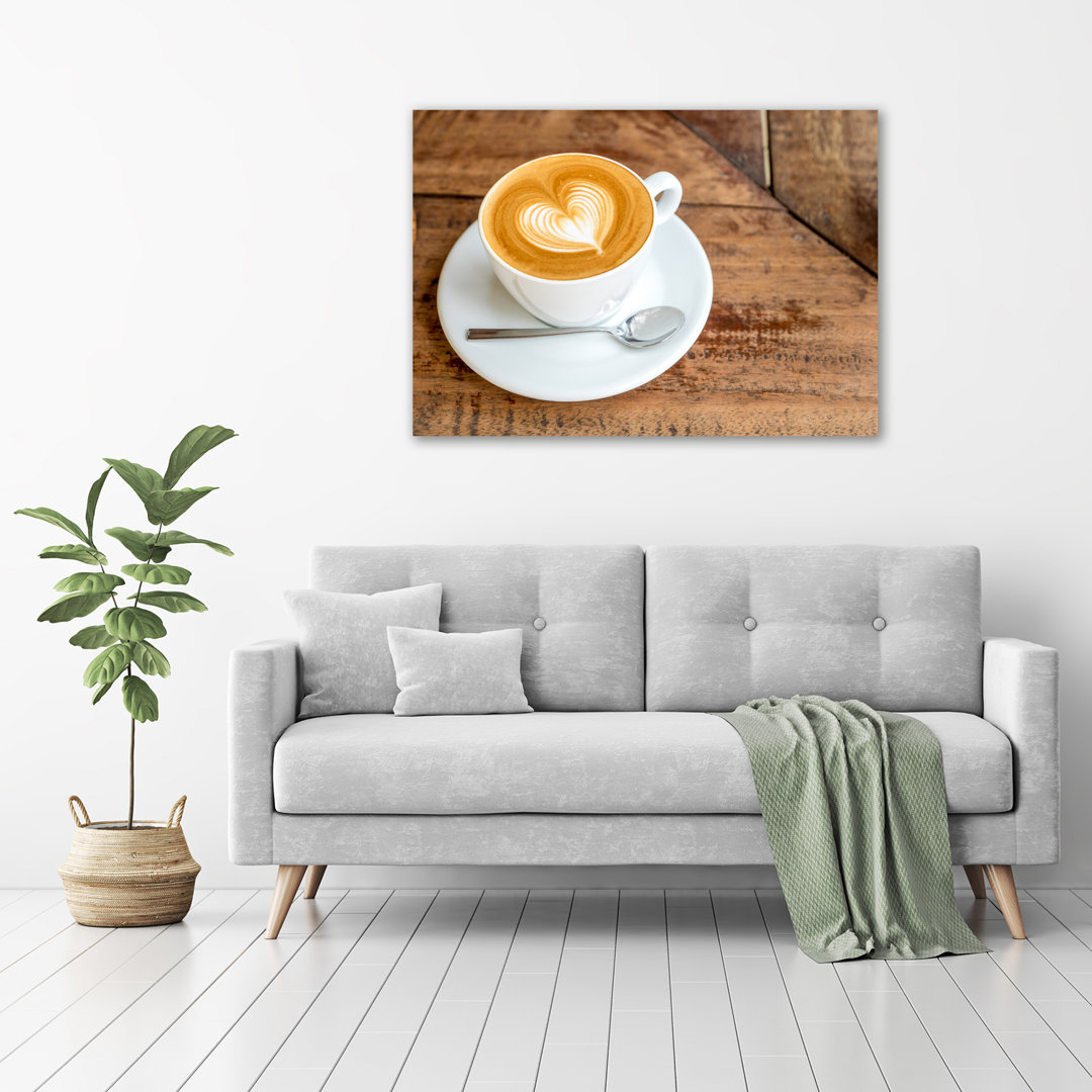 Kaffee in einer Tasse - Ungerahmte Kunstdrucke auf Leinwand