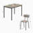 Hadiyah 4 - Person Four Leg Dining Set