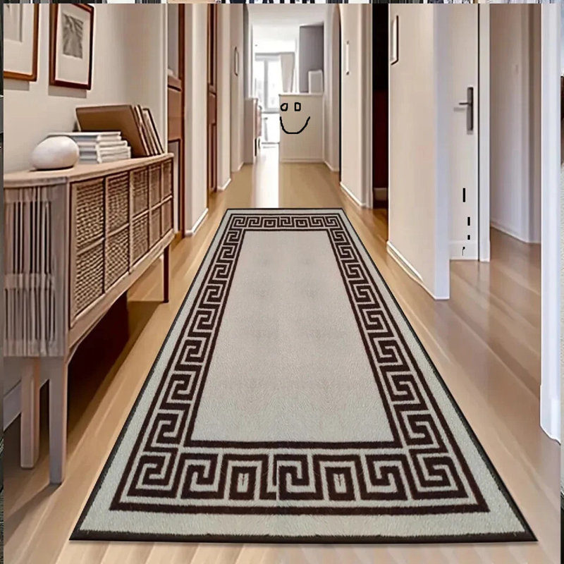 Runner Geometric Area Rug, Runner 66 x 220 cm
