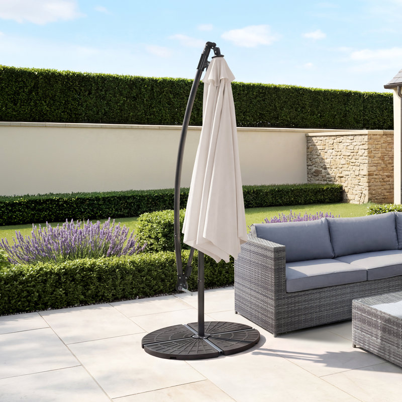  3m Cantilever Parasol Light Grey
