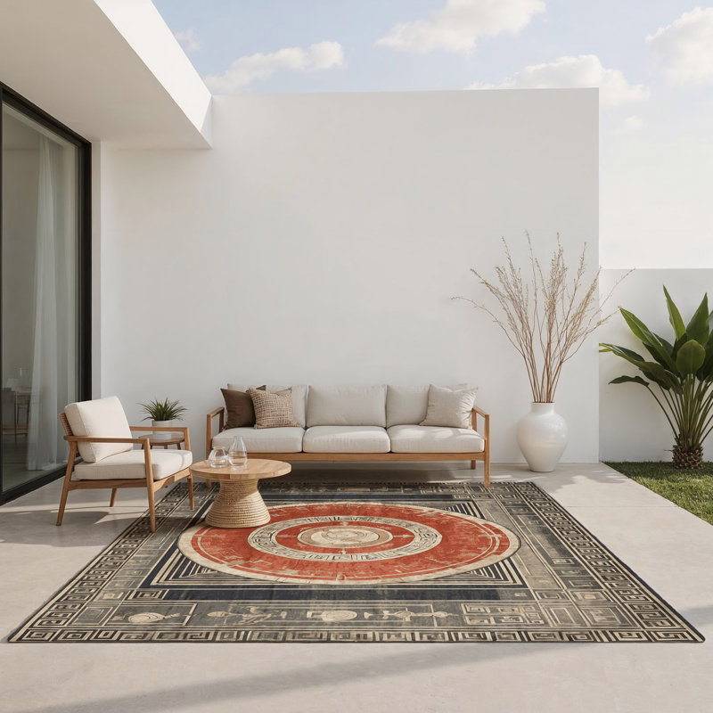 Tapis intérieur et extérieur Parthenon Glow, Rectangulaire 2 pi x 3 pi