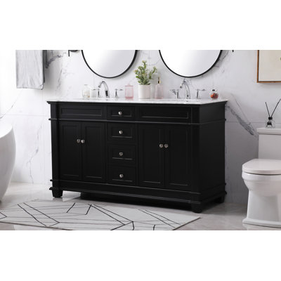 Ensemble de meuble-lavabo double 60 po Lydie
