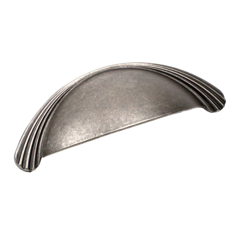 Sunglow 3" Center Cup/Bin Pull, Antique Pewter