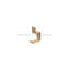 Deltana MH11U4 Heavy Duty, Modern Hook, 2-5/8" Projection in Brushed Brass