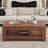 Wood Coffee Table with Shelf-120867941