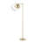 Vlefta 58.5" Modern Contemporary LED Floor Lamp with Metal Globe Shade-1815797870