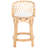 Aamani Swivel Solid Wood 35'' H Counter Stool with Lattice Back and Footres for kitchen or Home Bar-167961459