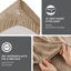 Ensemble de draps 4 pièces, taupe, 100% velours doux, brossage double, literie taupe, brossé des deux côtés, drap-housse élastique, lavable à la machine