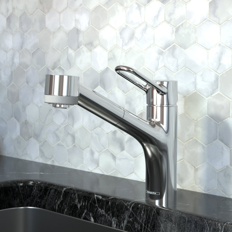 Talis Loop 10.25" Tall Pull Out Single Handle Kitchen Faucet