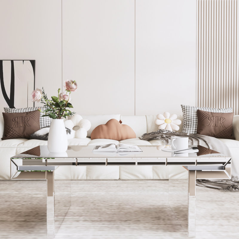 Rectangular Mirror Coffee Table