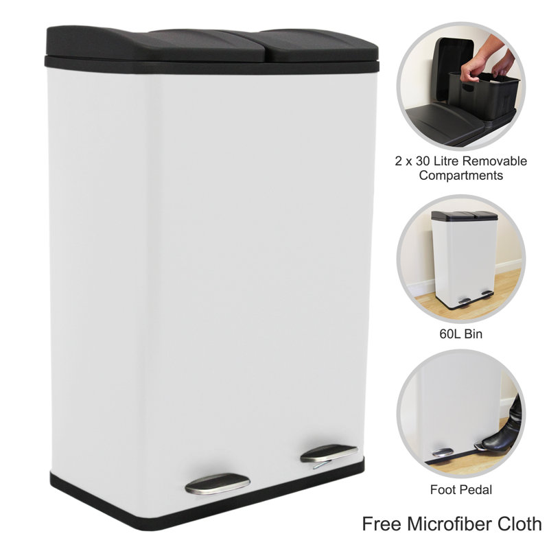 Helsel Step On - 60L, White/Black