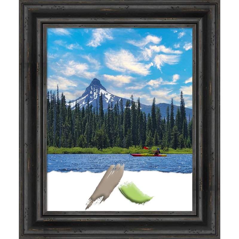 Bikari Wood Picture Frame, Black, 16" W x 20" H