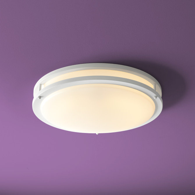 Oracle Acrylic Flush Mount, White