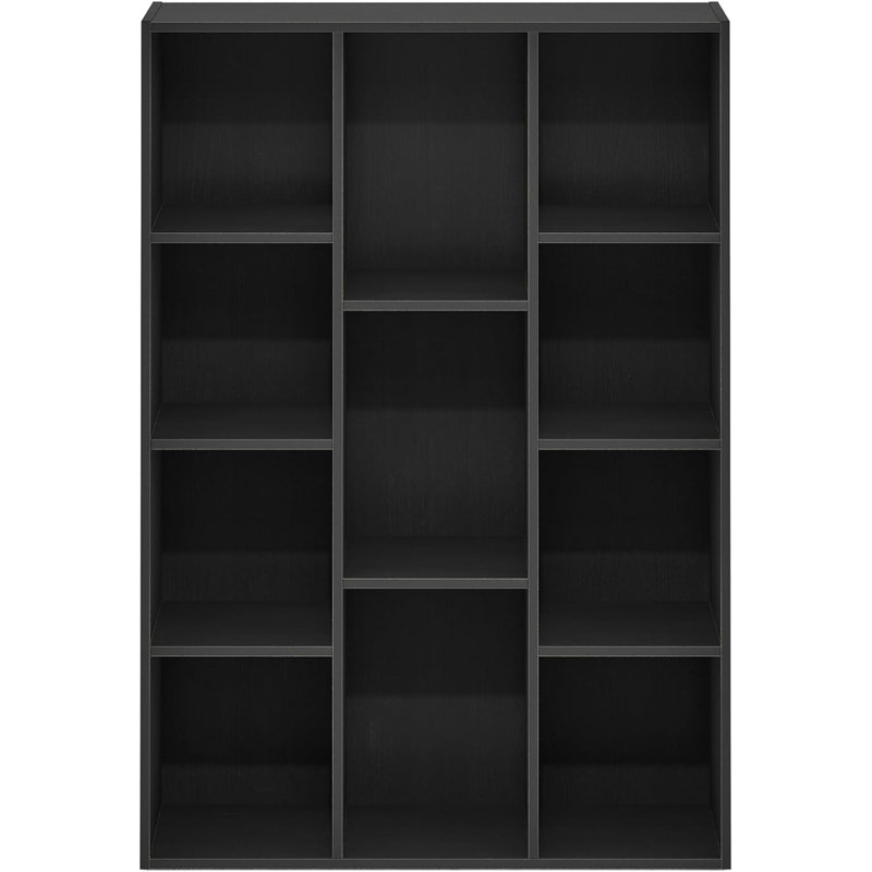 Luder 11-Cube Reversible Open Shelf Bookcase, Blackwood