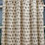 Fabdivine Gray and Brown Handmade Block Print Curtain Home Decorative 27x120 Inches, 2 Panel Set Floral Pleated Pinch Cotton for Soft Boho Blackout Office, Window Drapes, Summer Season, Heeramoti-1778100898