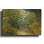 «Lilac Bush» par Vincent Van Gogh, art mural en métal doré, 36 po x 24 po-889712850