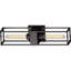 2-Light Indoor Antique Bronze 3D Square Rectangle Prism Bath or Vanity Light Bar, Wall Mount, or Wall Sconce-1571570868