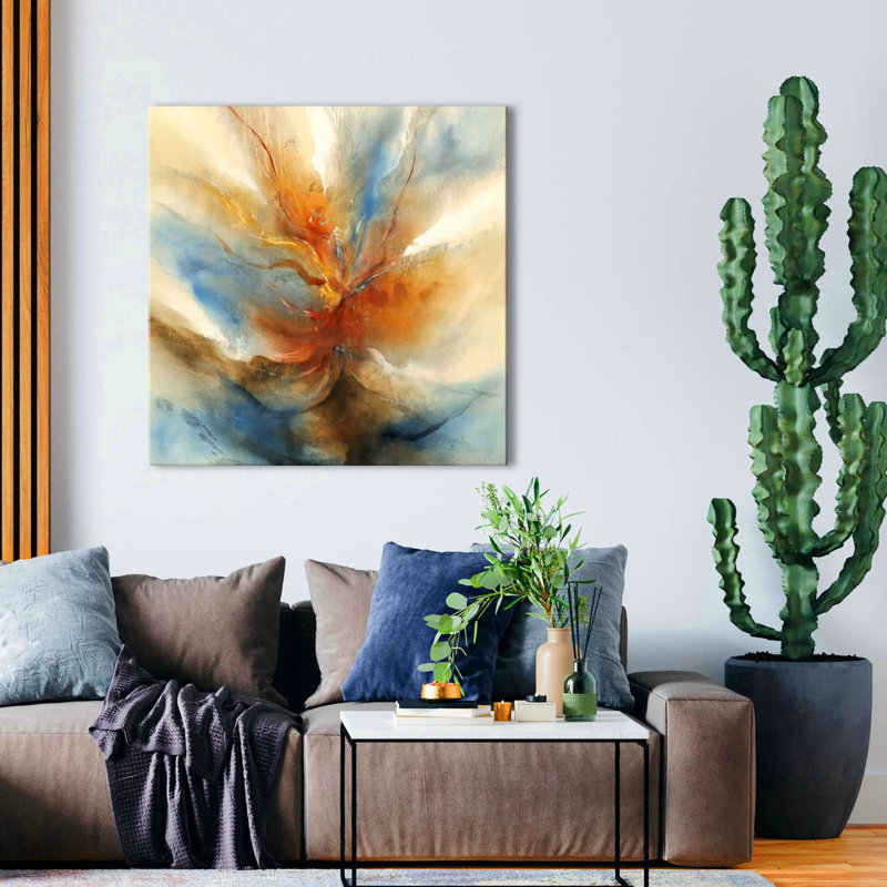 Citrina I - Peinture, Toile tendue, H 28 po x l 28 po x P 1,5 po