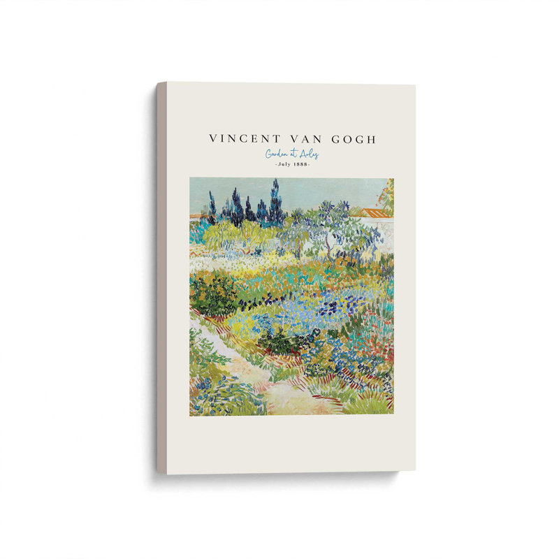 Jardin Van Gogh à Arles v2, Toile tendue, H 18 po x l 12 po