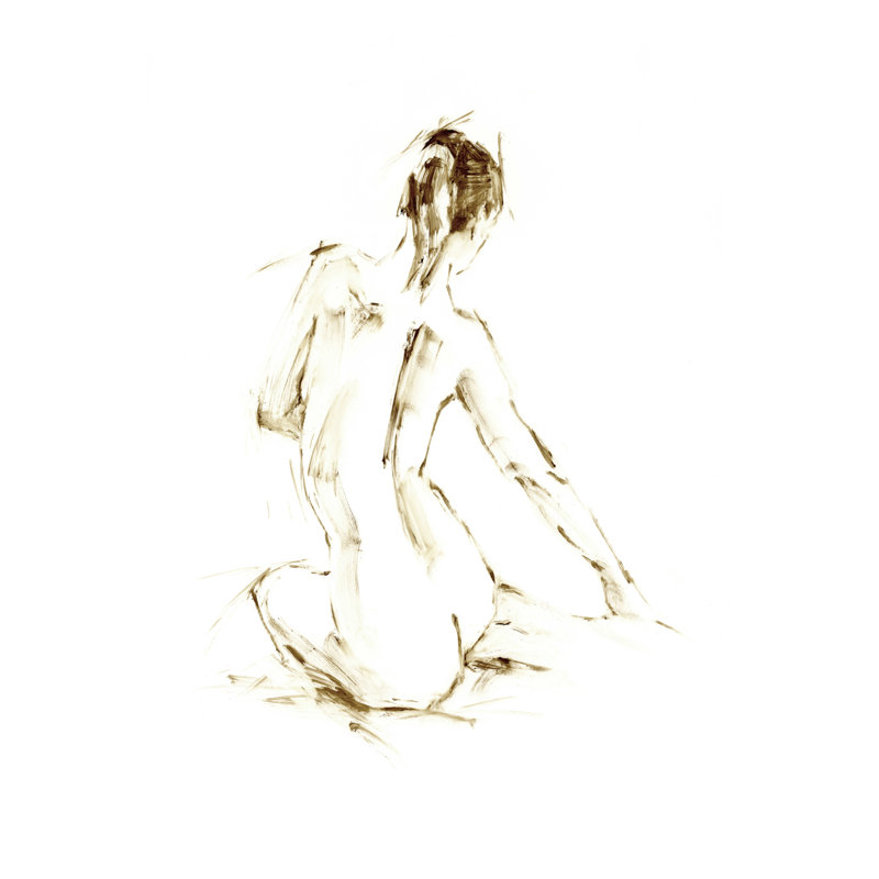 Étude de figurine Drybrush I, H 36 po x l 24 po
