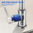 High Arc Commercial Kitchen Faucet for Sinks | Durable Brushed Nickel Finish | 20" Retractable Hose with 3-in-1 Pull-Down Sprayer (Stream, Spray, Pause), 304 Stainless Steel, Ceramic Valve, Gooseneck Spout, Suitable for Bar, RV, and Utility Sink-125290869