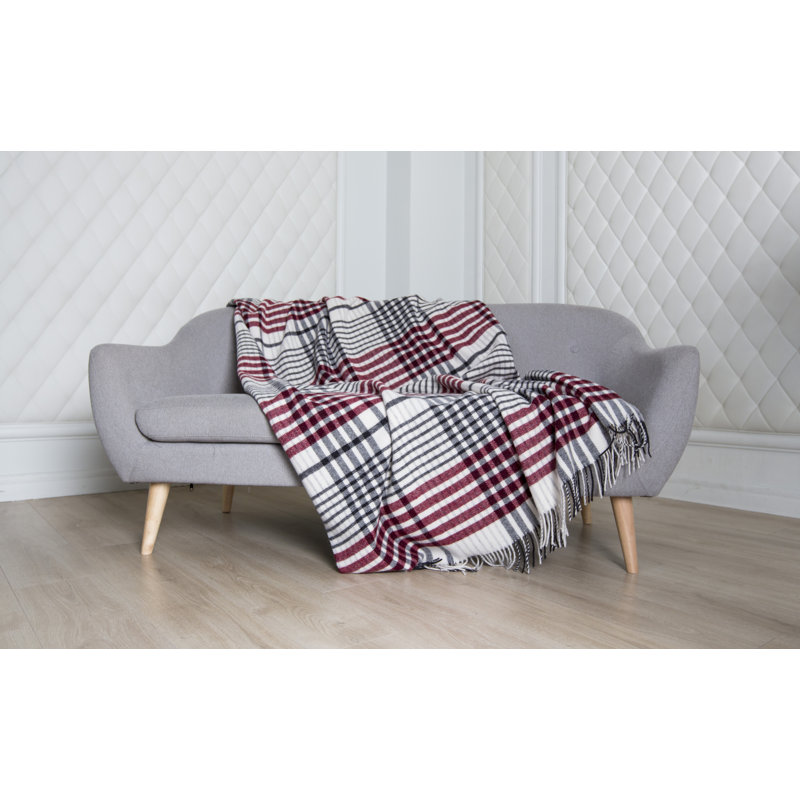 Plain Weave / Muslin Throw Blanket, Red