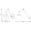 Lampe murale avec bras pivotant 1 lumière Oakpark-2093303233