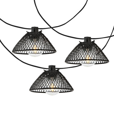 Wallis Outdoor 10 - Bulb 120'' Plug-in Shaded String Light