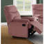 Fauteuil inclinable luxueux en velours rosé 1pc