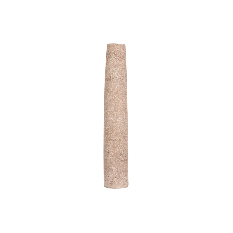 CERAMIC VASE 8X8 CM, overall height- 45cm, Natural