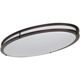 32" LED Flush Mount Oval Ceiling Light Fixture