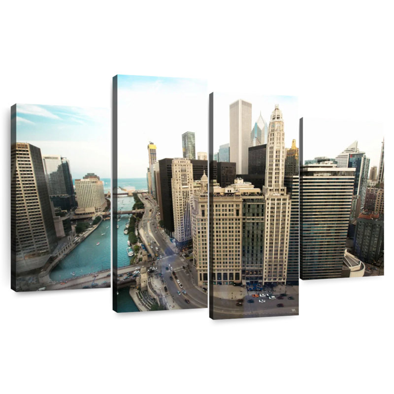 Sireci Chicago Skyline View, 27" H x 43" W