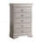 5-Drawer Vertical Chest With Textured Front & Decorative Handles-2032968175