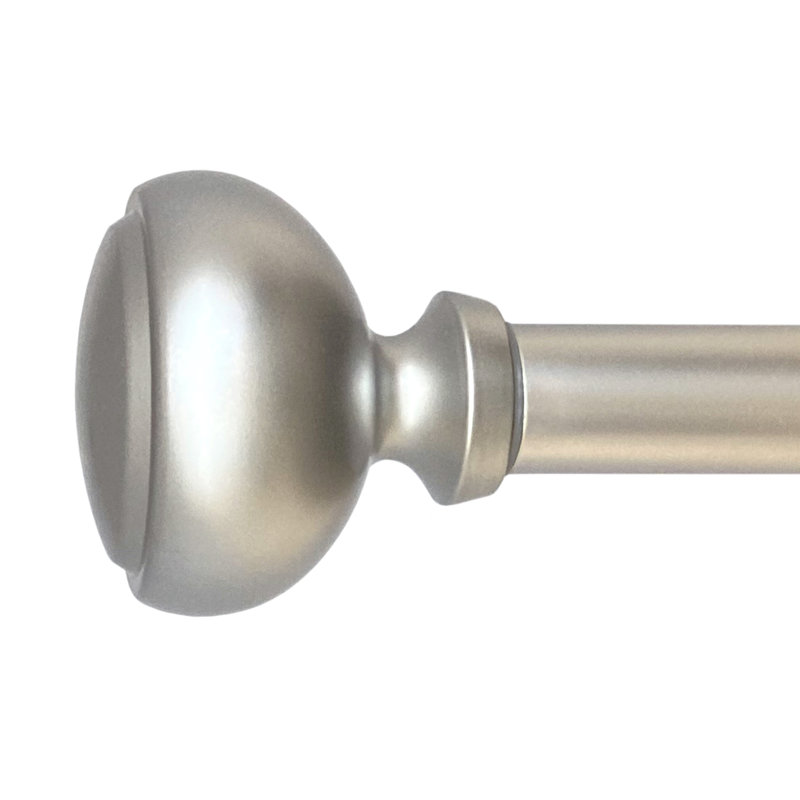 Tringle à rideaux simple réglable en métal Ingeruth, Nickel, 18 po à 36 po de largeur