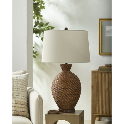 Clarece Wicker/Rattan Table Lamp