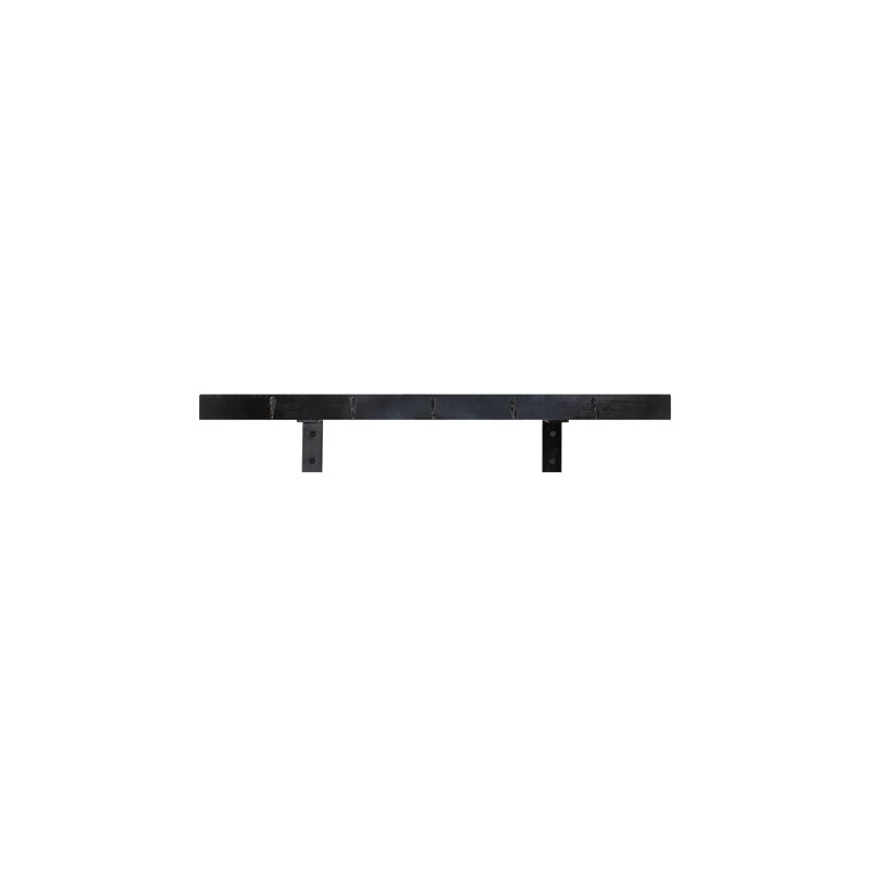 Rayne Plate Display Shelves With Hooks, Black, 36/3/2